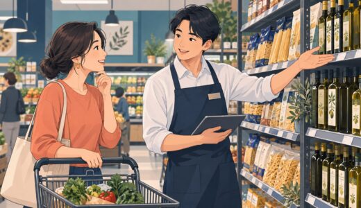 英語リスニング練習｜スーパーで商品売り場を尋ねる日常英会話【初級】